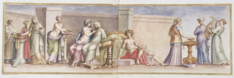 Ms Gen 1496プレートXLI Aldobrandini Wedding、1674